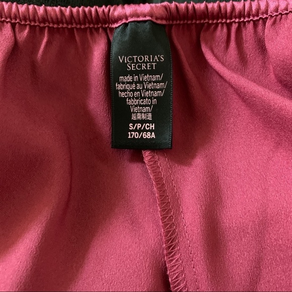 2 Piece Matching Set: XS/S Robe + Small Cami and Short Set PJ Ruffle Satin Lace - Picture 9 of 12